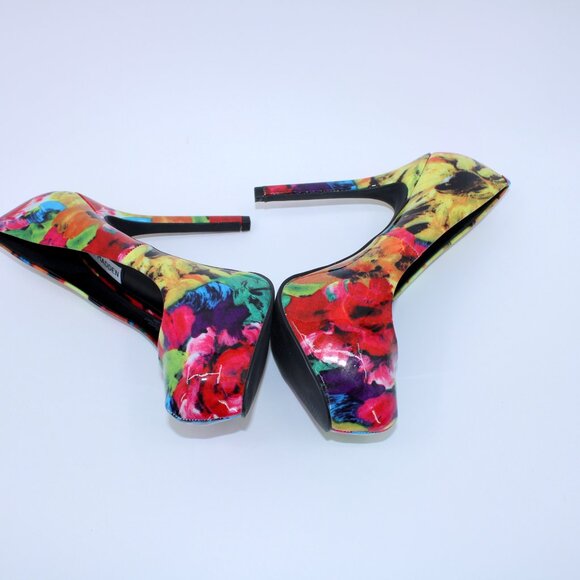 Steve Madden Nala Platform Stilettos Floral 7.5 - Picture 5 of 7